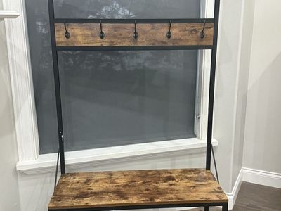 Bench With Coat Rack