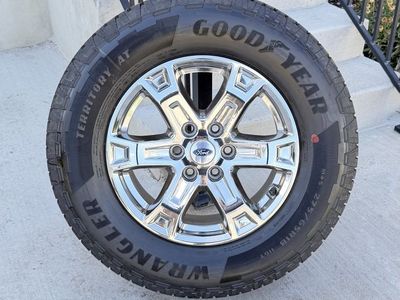 Ford F150 Rims and Tires 275/65R18 Goodyear Wrangler Territory AT