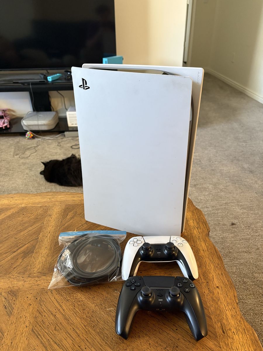 PlayStation 5 With two controllers