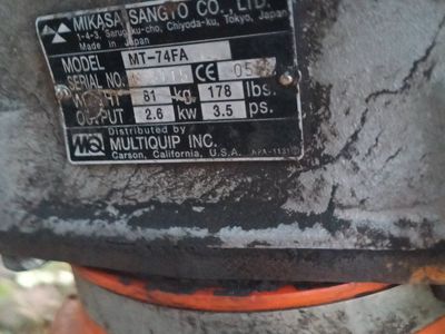 Multiquip Mikasa MT-74F Jumping Jack Rammer Soil Compactor .Make offer.