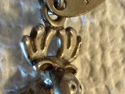 Vintage Yellowstone Park Moose Charm Souvenir Keychain Pendant Collectible Wildlife