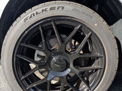 20” Gloss Black Wheels 5x112 & Falken Tires, Like New, Less Than 3,000 Miles