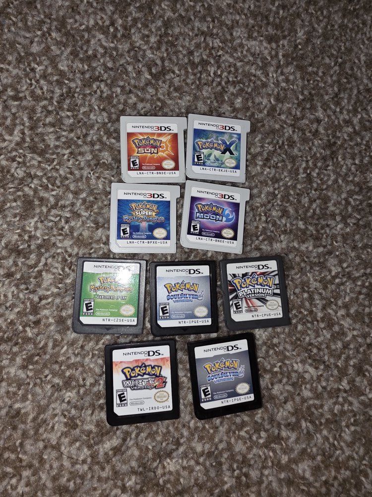 Pokemon ds/3ds games Authentic ( prices in description)