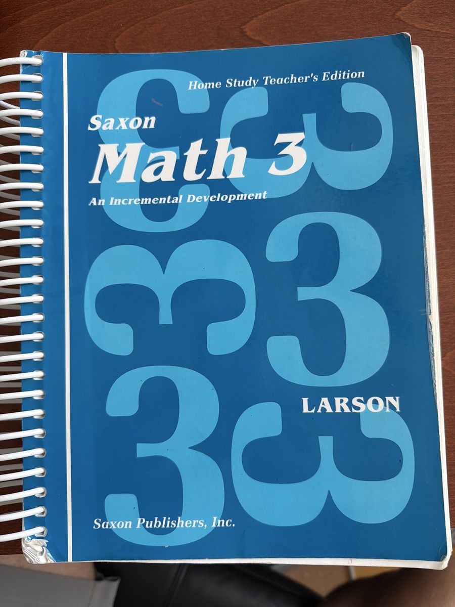 Saxon Math 3 Home Study Teacher's Edition
