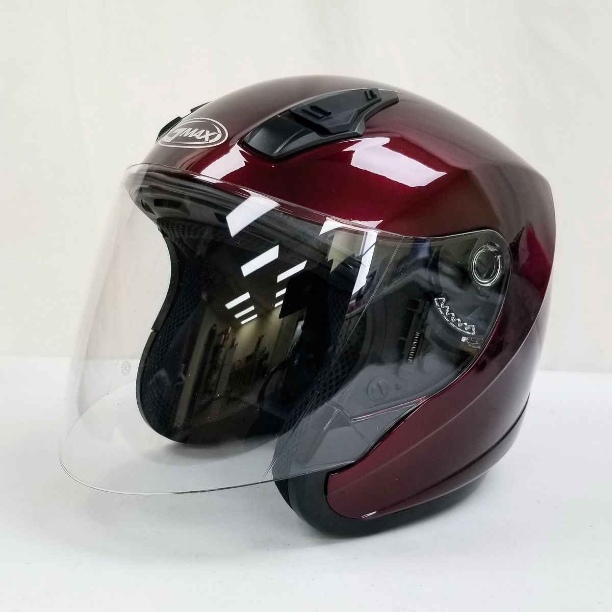 GMAX OF-17 Open-Face Street Helmet (Wine Red, Large) (72-4816L-L-R2-S2)