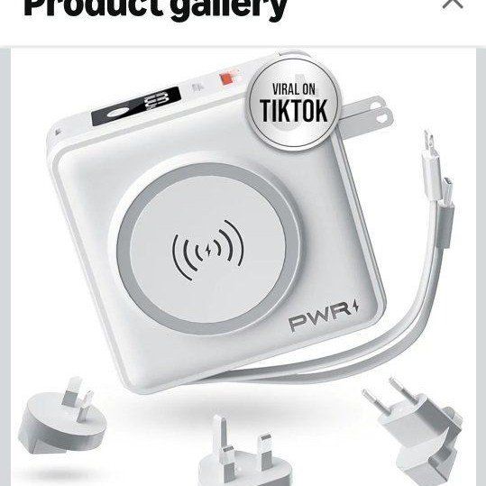 PWR+ 5-in-1 Power Bank Charger 10000mAh  new