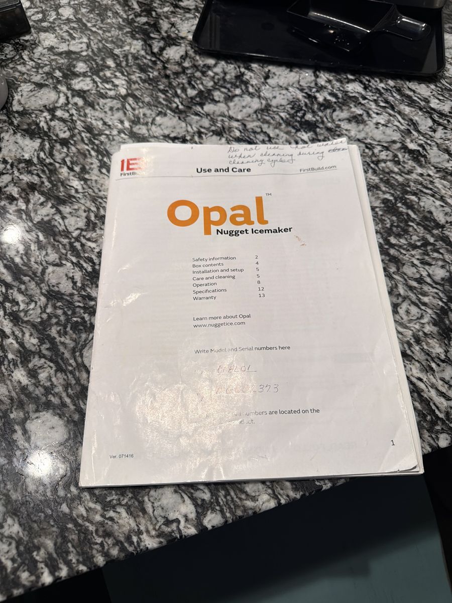 Opal First Build Nugget Ice Maker