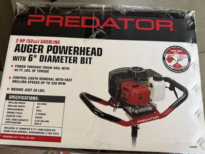 Brand New PREDATOR Gas-Powered Earth Auger