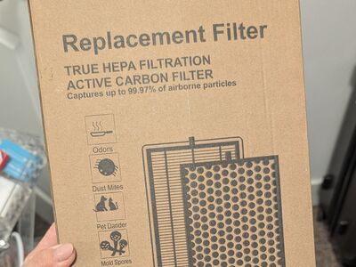 New HEPA + Carbon Air Purifier Filters (Rowenta Co