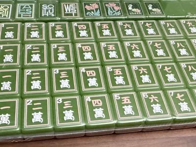 New Green Mahjong Tile Set - Western 160 tiles
