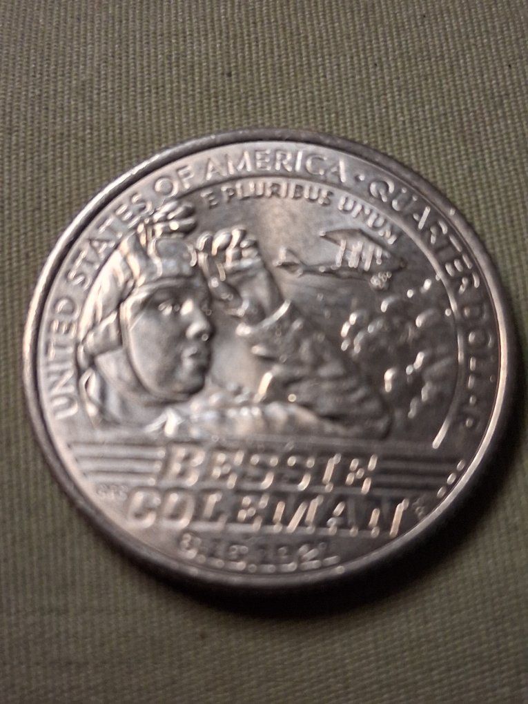 Bessie Coleman Quarter 2023 - American Women Quarters Program - Uncirculated Coin