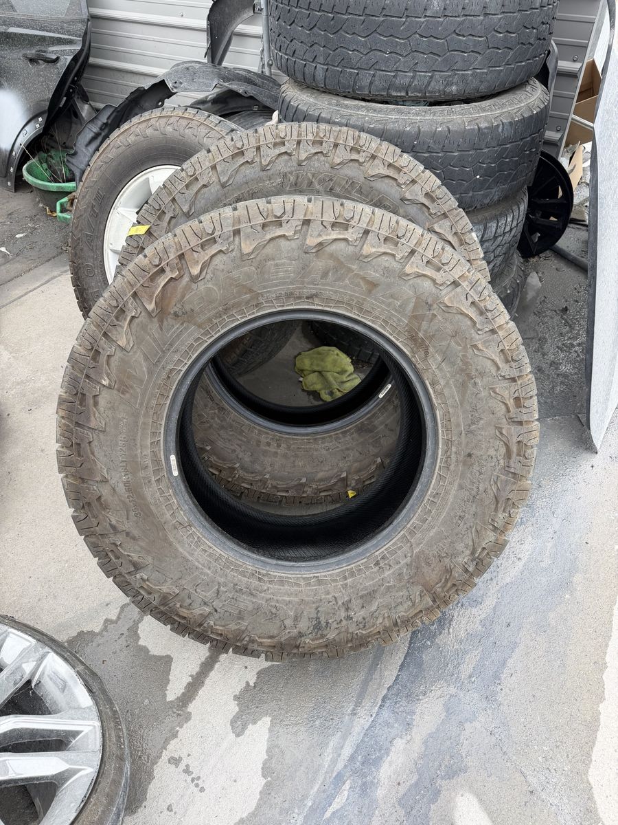 Set of 35x12.50R18LT All-Terrain Truck Tires (Load Range F)