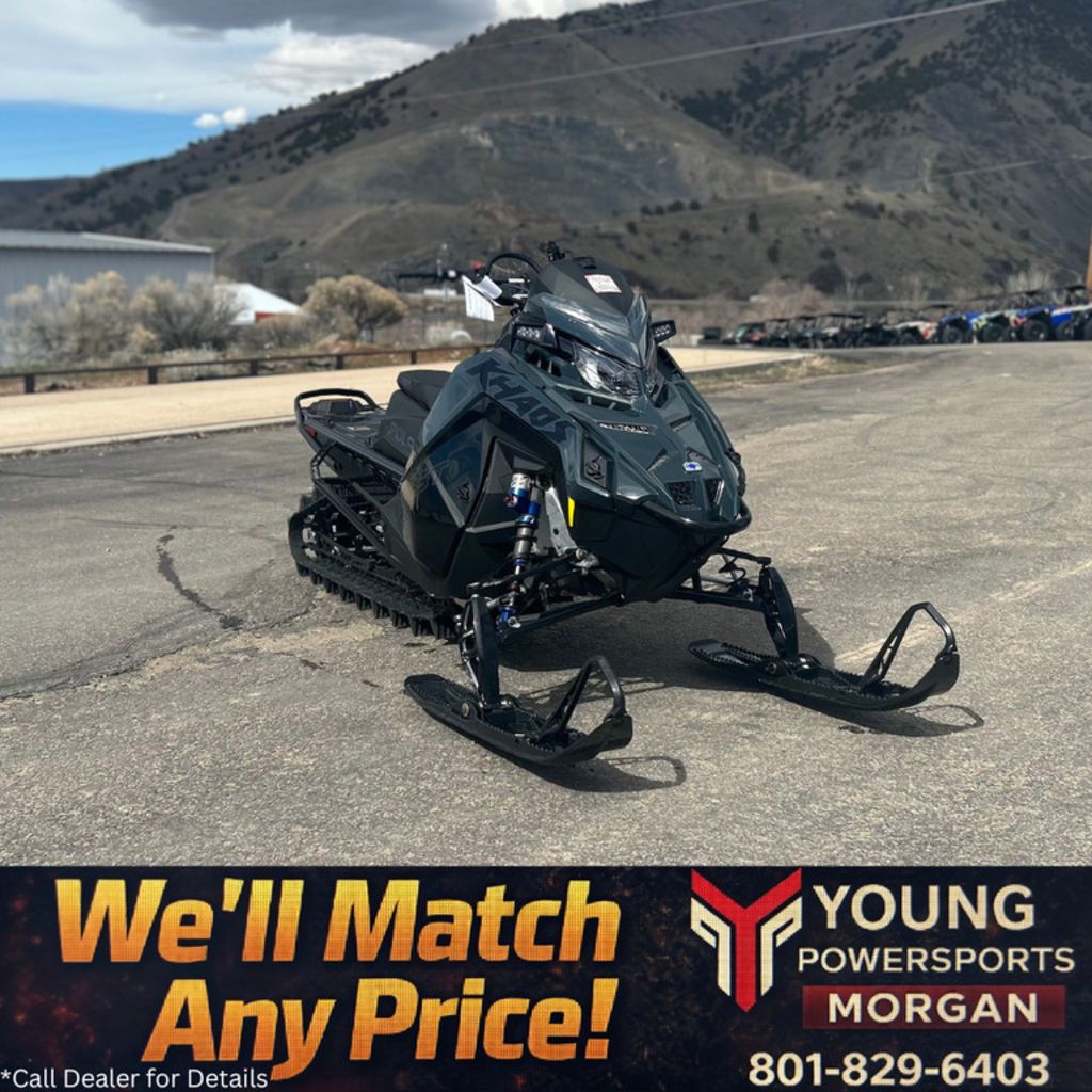 2026 Polaris® Patriot Boost RMK Khaos 155 Gloss Black / Blue Dusk