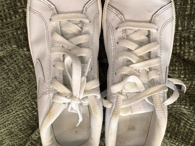 Nike Court Royale Triple White Leather - Womens 8