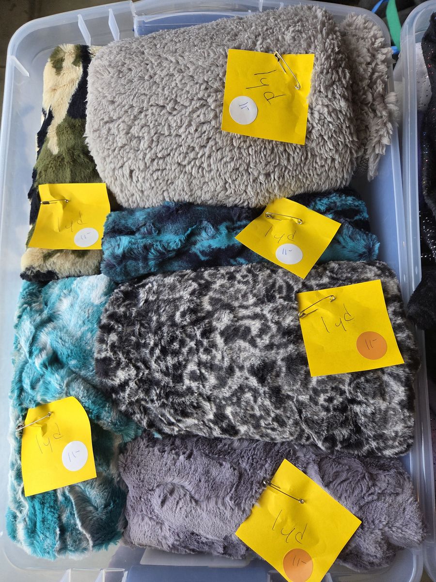Over 100 yards of Minky Fabric