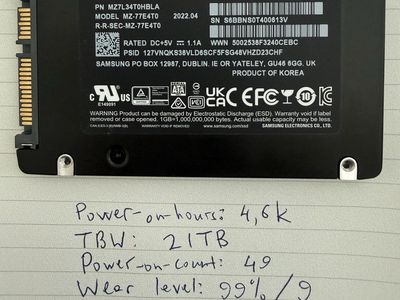 Samsung Evo 4TB SATA SSD