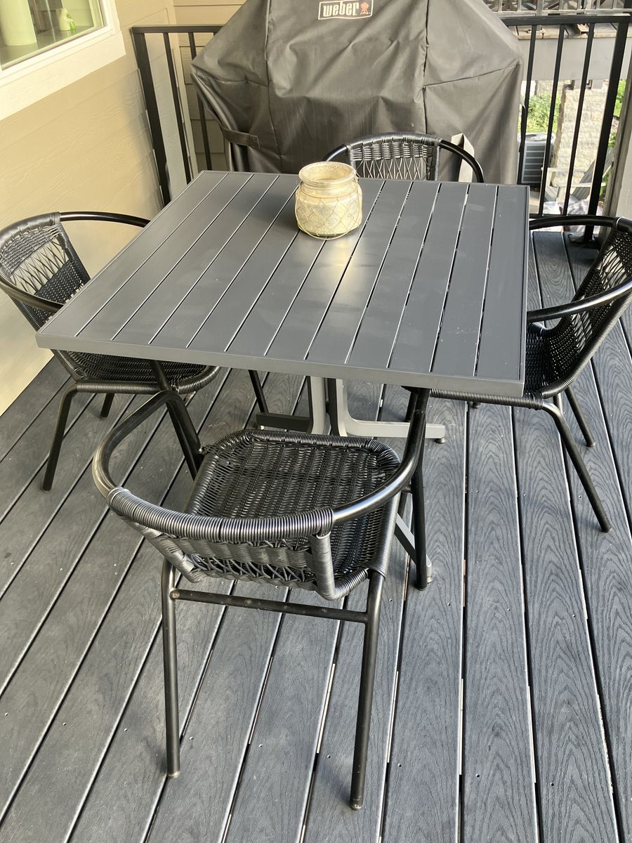 Crate & Barrel Patio Dining Set