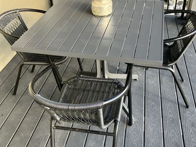 Crate & Barrel Patio Dining Set