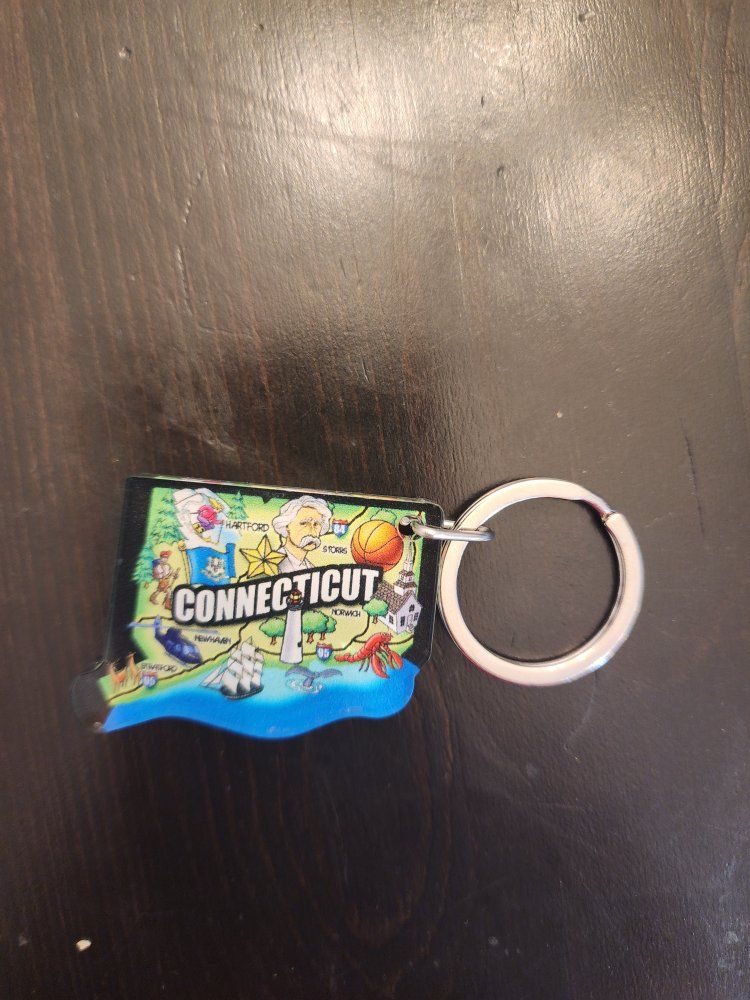 Connecticut Keychain 1.5" x 1.25" - LIKE NEW