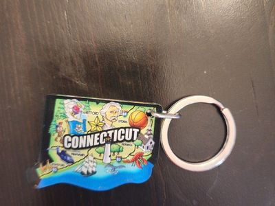 Connecticut Keychain 1.5" x 1.25" - LIKE NEW