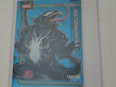 Topps Chrome Marvel Venomouse 1st Appearance Blue Refractor Card #189 - 137/150