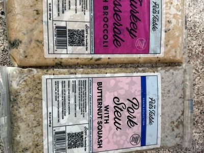 The Pets Table Dog Food Packs - Turkey Casserole & Pork Stew