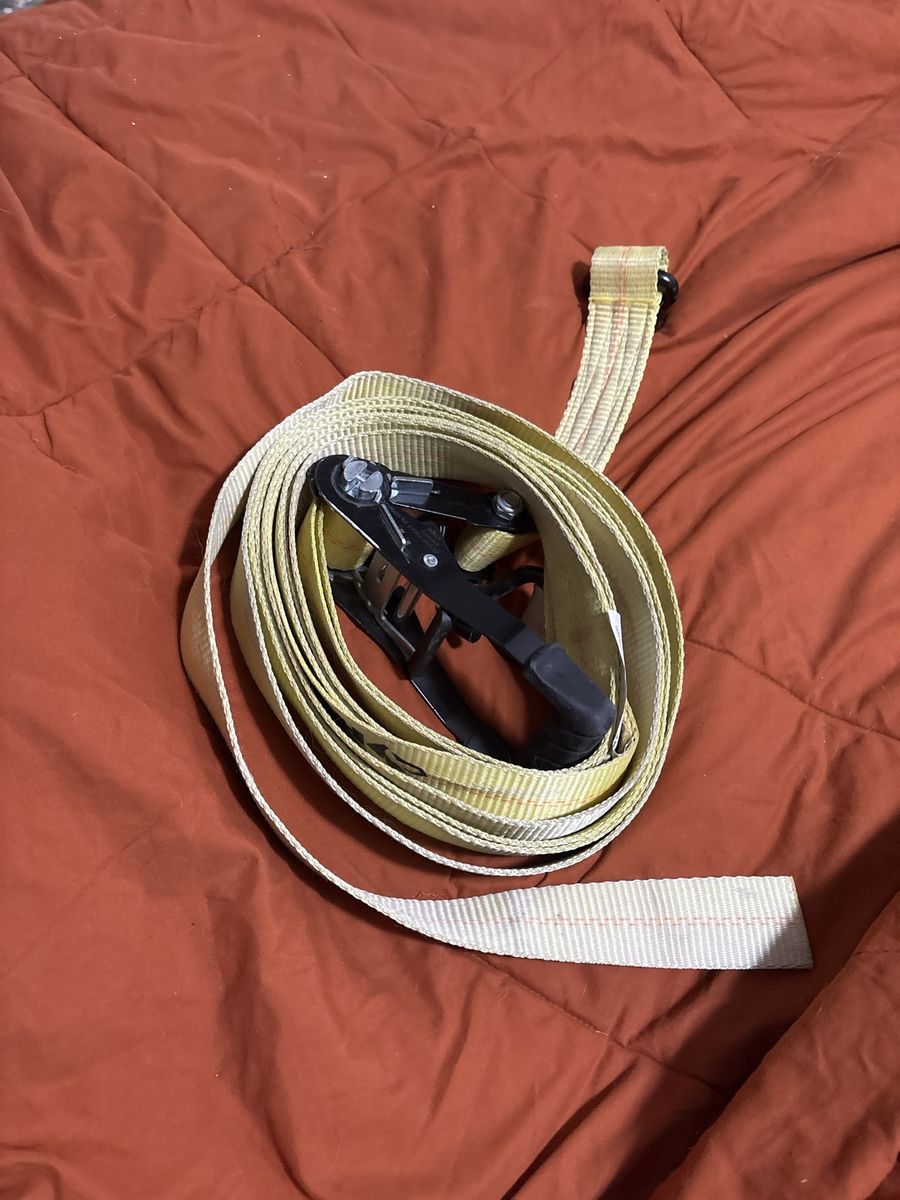 Heavy Duty Ratchet Tie-Down Strap with Hooks