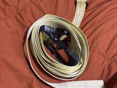 Heavy Duty Ratchet Tie-Down Strap with Hooks