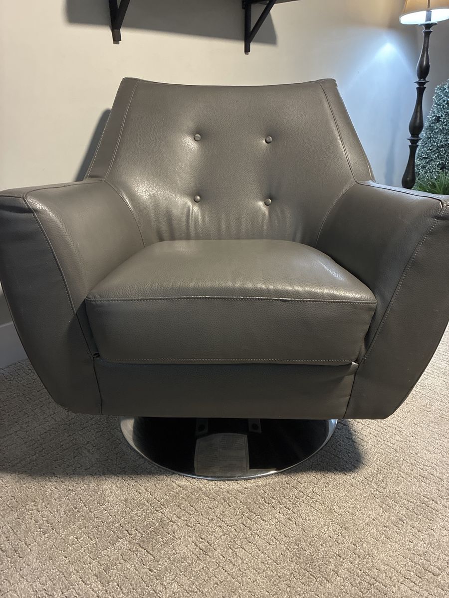 Modern Swivel Accent Chair – Gray