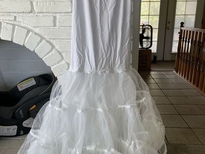 White Wedding Crinoline Petticoat Slip