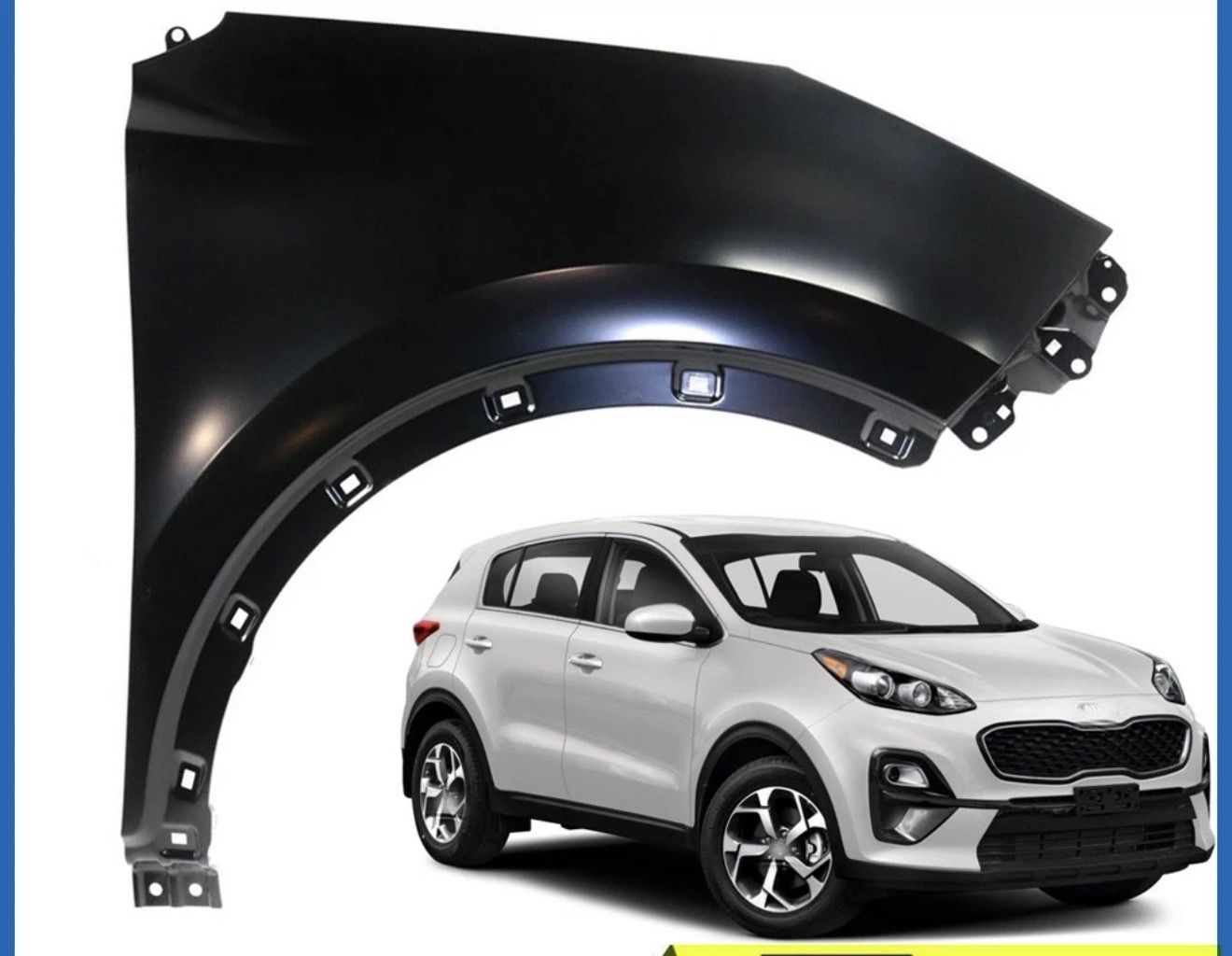 NEW Primered - Front Right RH Passenger Side Fender for 2017-2022 Kia Sportage