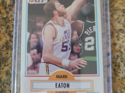 1990 Fleer Mark Eaton #184 Utah Jazz NBA Basketball Card - Center