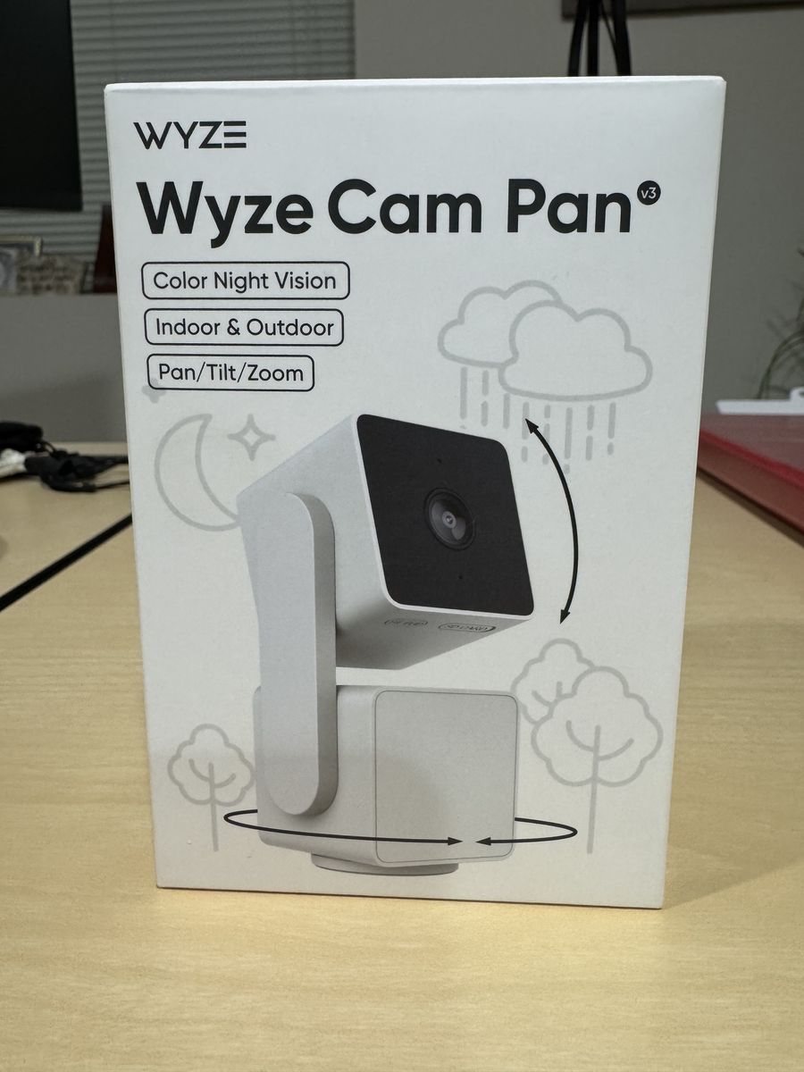 WYZE Cam Pan v3, Indoor/Outdoor IP65-Rated 1080p Pan/Tilt/Zoom Wi-Fi Smart Home Security Camera