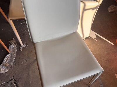4 New Cream Dining Chairs
