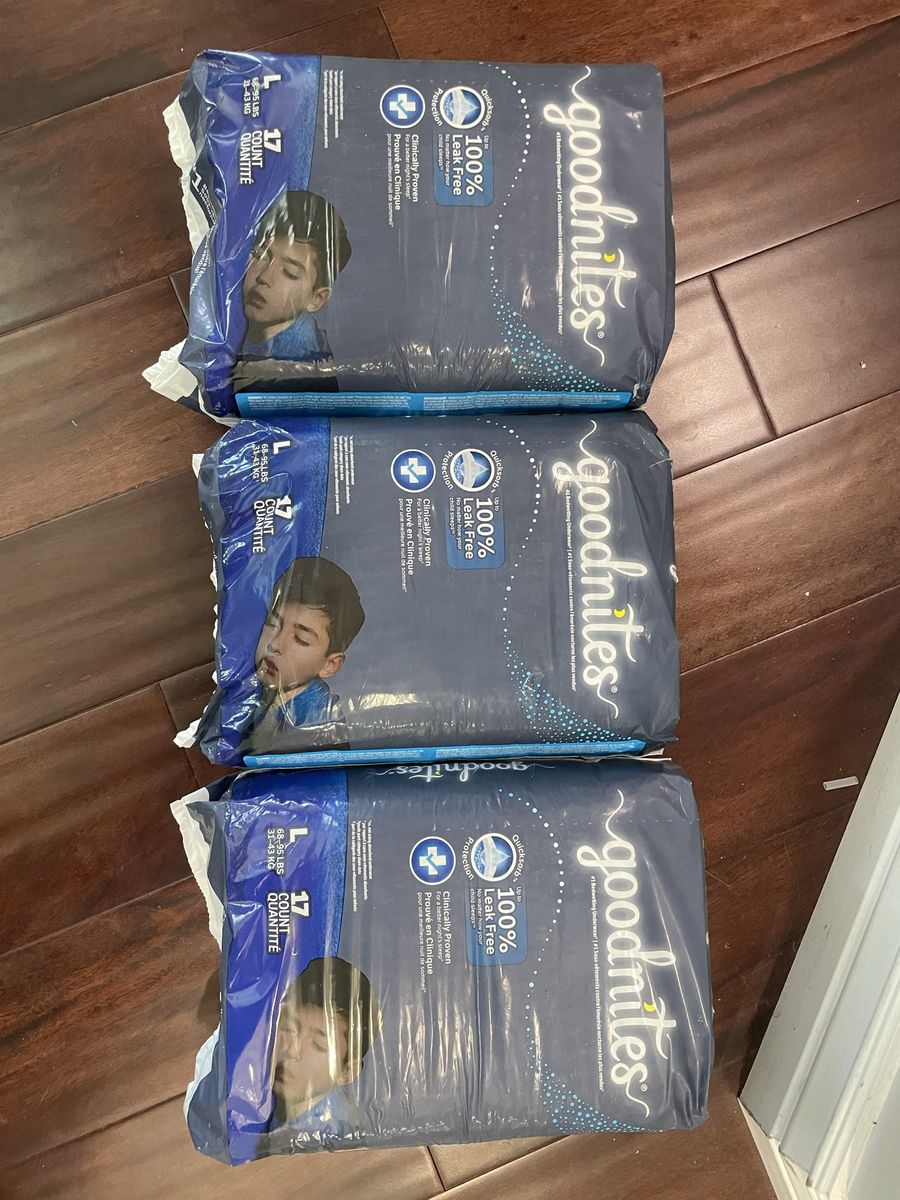 Goodnites bed wetting diapers