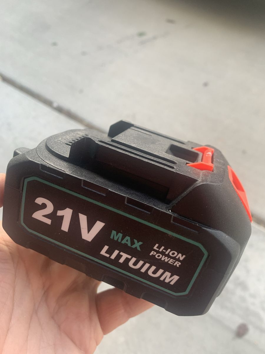 21V Max Li-Ion Power Tool Battery Pack with Charge Indicator