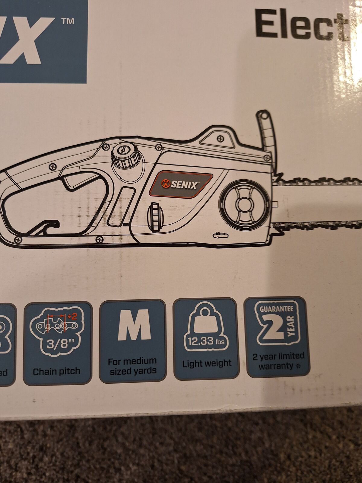 New senix 18 inch chainsaw corded 15 a