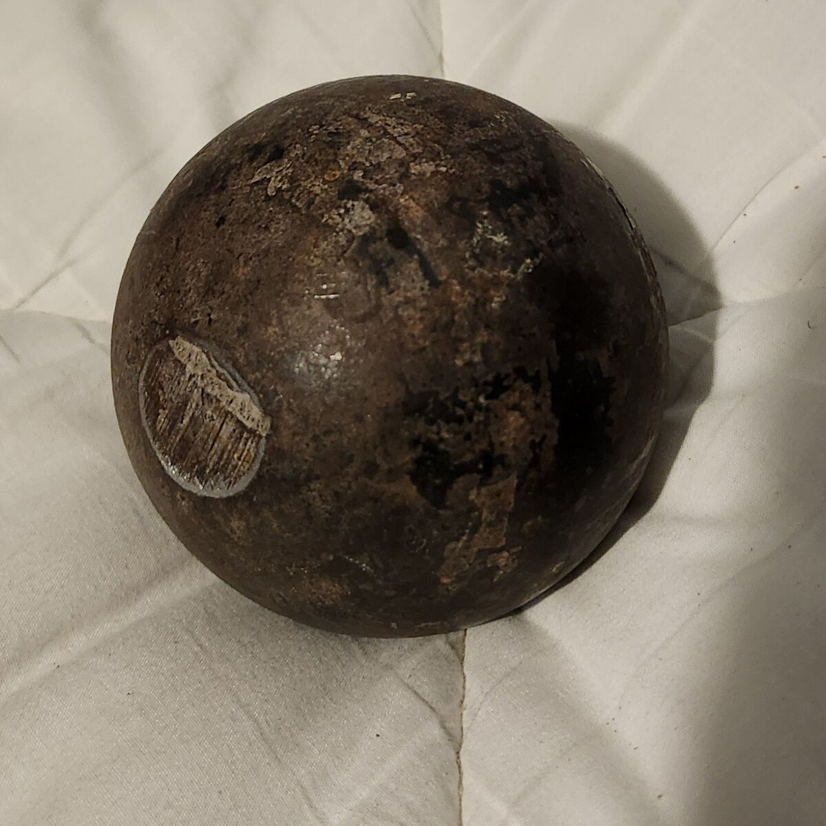 antique cannonball
