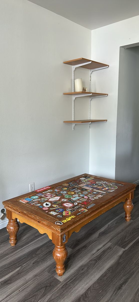 Stickered coffee table