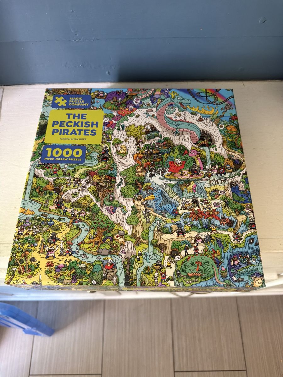 Magic Puzzle Co. The Peckish Pirates 1000 Piece Jigsaw Puzzle - Magic Shift Effect 28"x21"