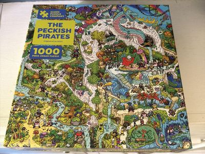 Magic Puzzle Co. The Peckish Pirates 1000 Piece Jigsaw Puzzle - Magic Shift Effect 28"x21"
