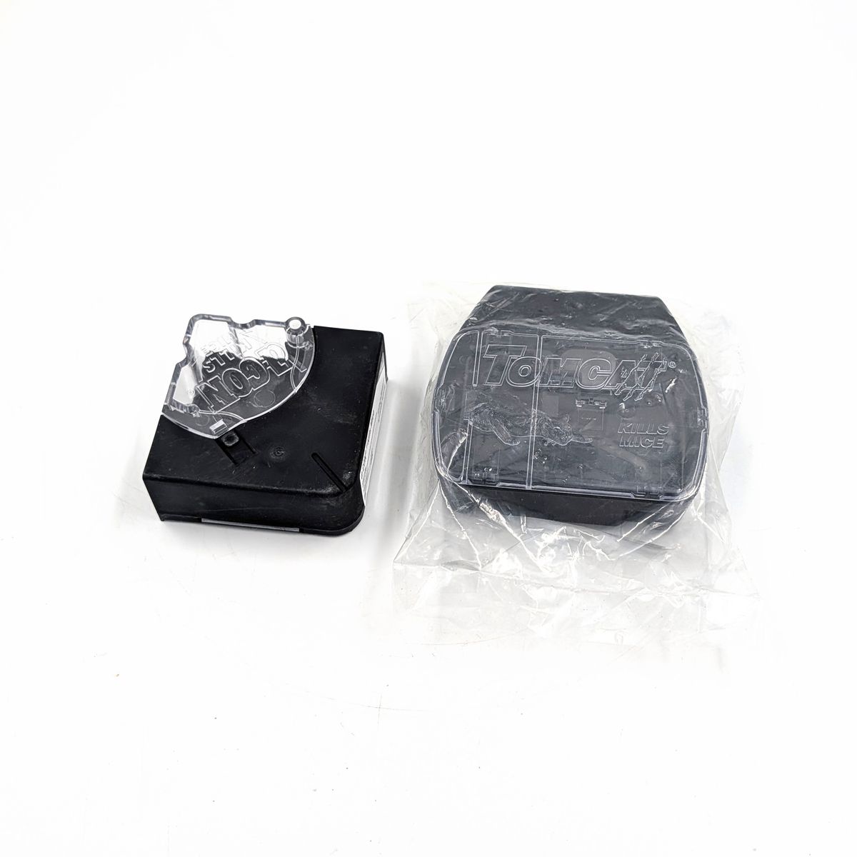 Tomact Plastic Rat Mouse Trap Black and Clear Bate Trap Set of 2