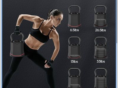 6-in-1 Adjustable Kettlebell Set (6.5 lbs to 40 lbs)