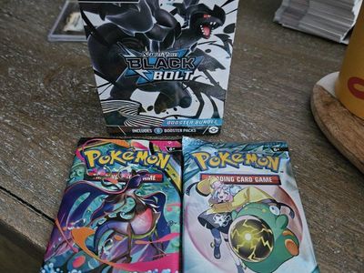 Pokemon TCG: Scarlet & Violet Black Bolt Booster Bundle (6 Packs) + Chaos Rising & Journey Together Packs