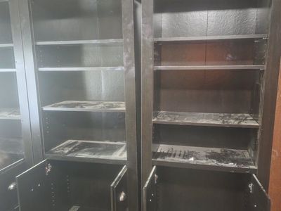 3 Black Bookshelves $75 for all