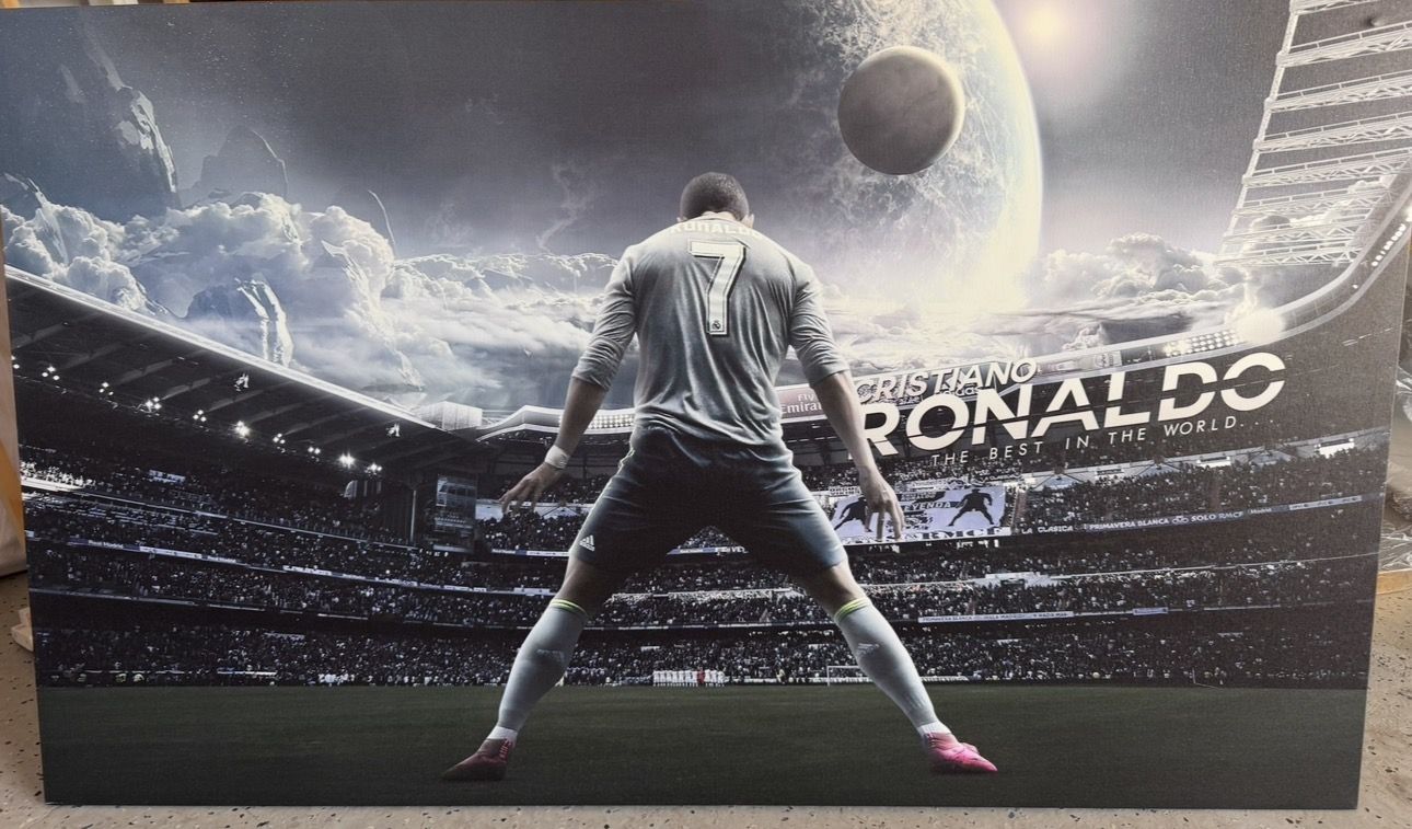 Cristiano Ronaldo Art, Ronaldo Framed Wrapped Canvas Art