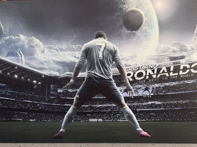 Cristiano Ronaldo Art, Ronaldo Framed Wrapped Canvas Art