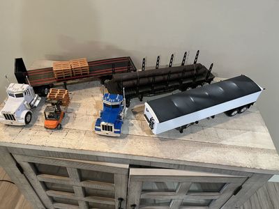 Small Trucks model type die cast and plastic trailers