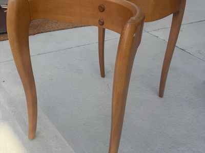 Beautiful vintage MCM Italian Made Cherry Wood Dining Table Base