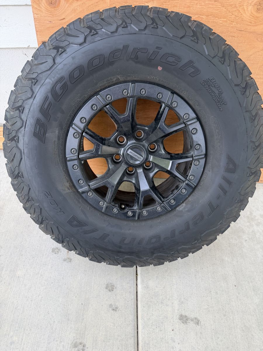 BFGoodrich All-Terrain T/A KO2 Tire on Ford Black Wheel Rim